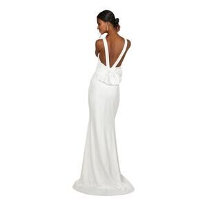 Lulu's Elegant White Midi Dress